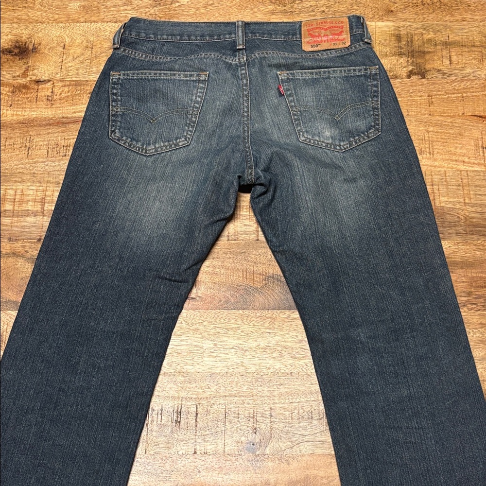 Levi's 559 Jeans Men's 31x32 Relaxed Straight Blue Denim (4) - Picture 7 of 7